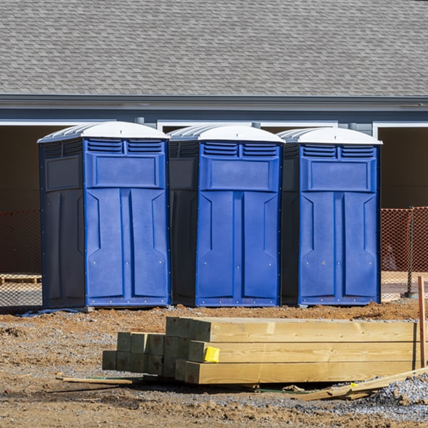 is there a specific order in which to place multiple porta potties in Bangor ME